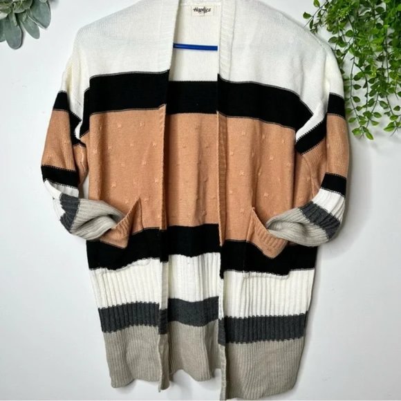 Sweaters | Nwt Curvy Color Block Cardigan | Poshmark